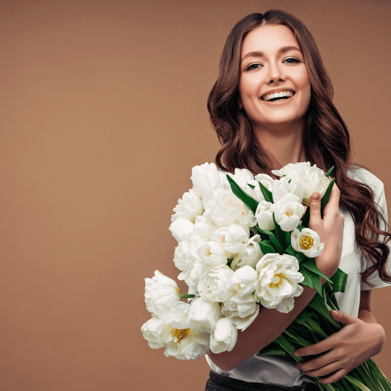 how to love your neighbor women holding flowers