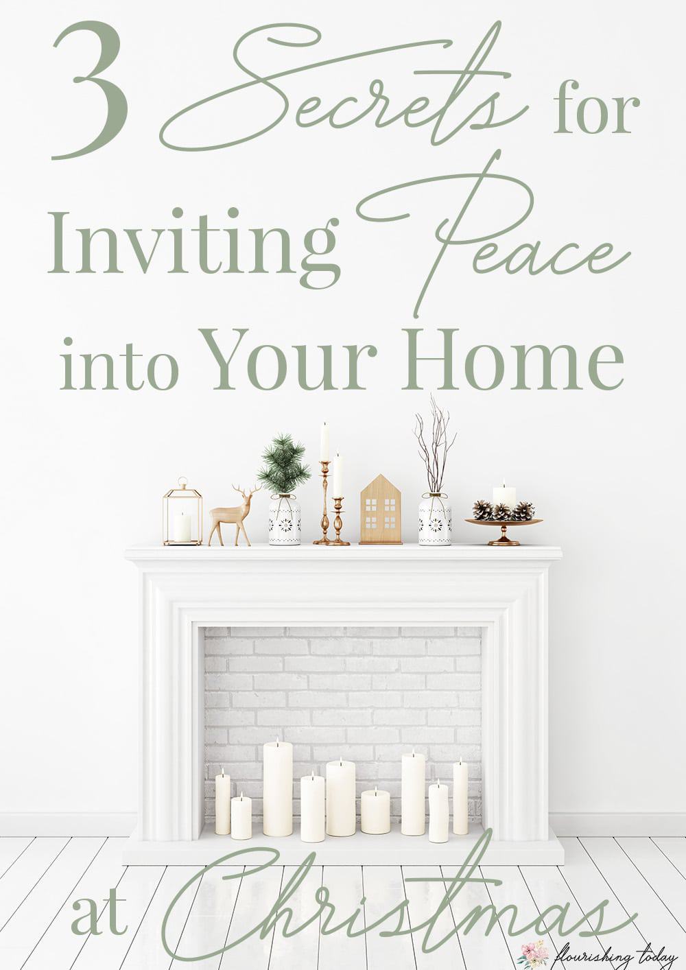 Has your Christmas to do list got you frazzled? Here are 3 secrets to inviting peace into your home at Christmas this year. #Christmas #peace #peaceful