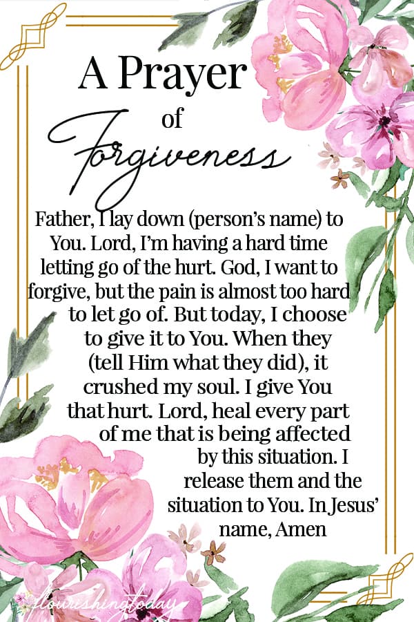 What Does The Bible Say About Forgiveness? - Flourishing Today