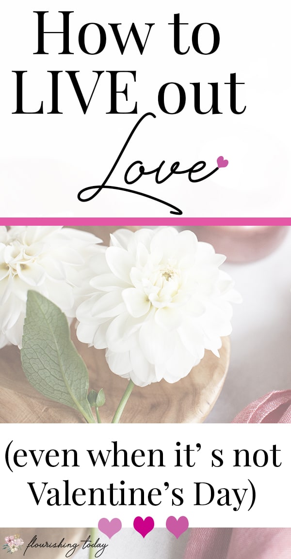Do you want to live out love in your relationships? Showing love doesn't have to be exclusively for Valentine's Day! You can be intentional with showing love to your husband or even your teenager with these heart printables & encouraging note cards. #ValentinesDay #showlove #love #printables #encouragement