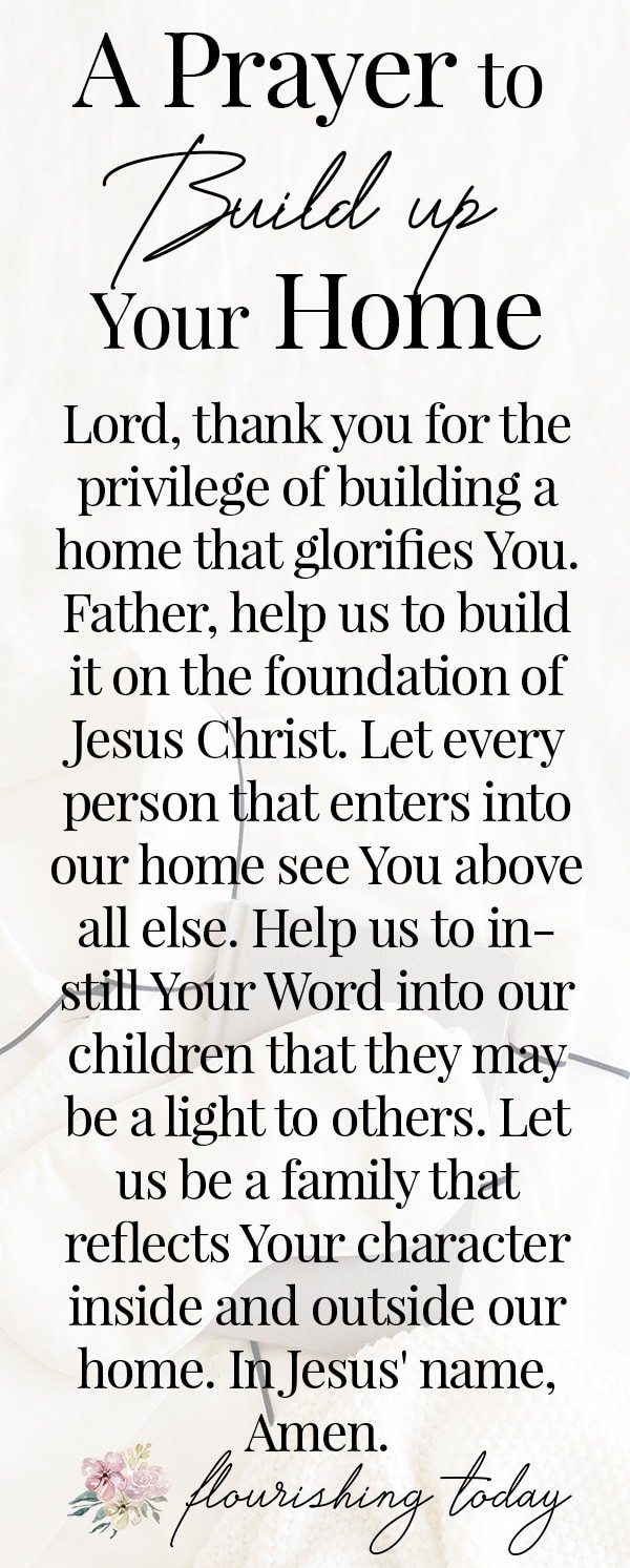 Do you pray God's Word over your home? There is power in praying Bible verses over the things that are important to us. Here are 5 scriptures to pray over your home and family. #prayerforyourhome #scriptures #prayoveryourhome #prayer #bibleverses