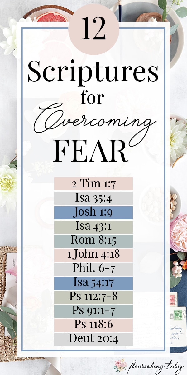 Are you tired of struggling with fear and anxiety? In this article you'll find 12 Bible verses about fear and how you can overcome it with faith and the truth of God's Word. #overcomingfear #scripturesonfear #scripture #bibleversesonfear #overcomefear #fear #anxiety