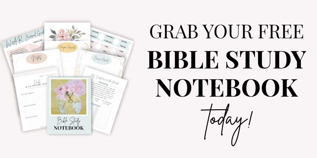 Are you ready to get organized in your quiet time? Grab these free printables today and learn how to create your own Bible Study Notebook! #biblestudy #bible #journaling