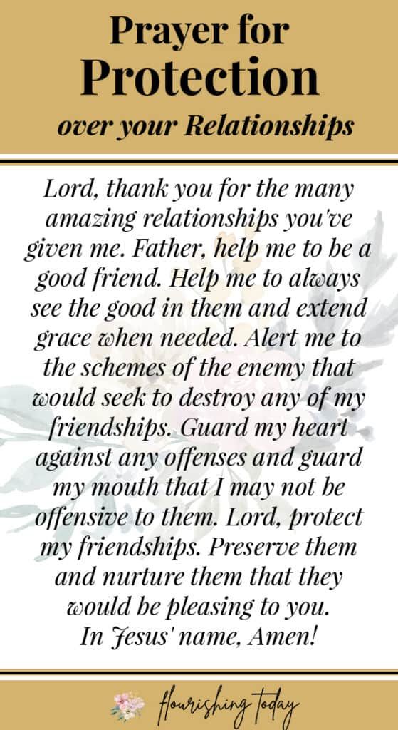 Do you need prayers on protection as you encounter difficult battles? Here you'll find prayers for protection against evil, disease, for your finances and for your relationships. If you or your loved ones are experiencing hardship, these prayers are sure to be an encouragement! #prayer #warfare #protectionprayer